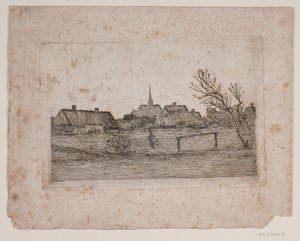 Hornbæk kirke, sommerkveld av Carl Locher