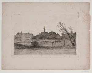 Hornbæk kirke, sommerkveld av Carl Locher