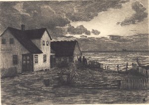 Hus ved sjøen. Tisvilde