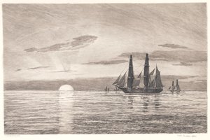 Solnedgang av Carl Locher