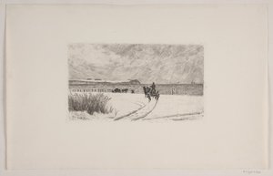 Vinterdag på Hornbæk av Carl Locher