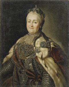 Portrett av keiserinne Katarina II 1729-1796, 1780