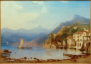 C. Morgenstern, utsikt over Varenna ved Comosjøen