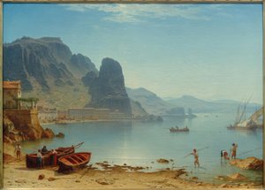 C. Morgenstjerne, terrasse med fiskestein