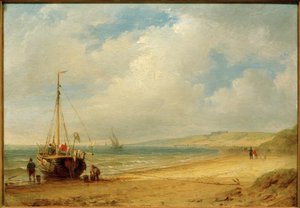 Carl Morgenstern, kystlandskap ved Scheveningen