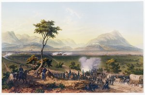 Capture of Monterey, fra The War Between the United States and Mexico, pub. 1851 (fargelitografi)