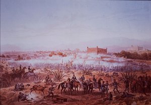 Meksikansk-amerikansk krig (1846–48), slaget ved Molino del Rey, amerikanske tropper angriper