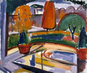 Landskap med tjern - Newman's Yard, ca. 1915-1932.