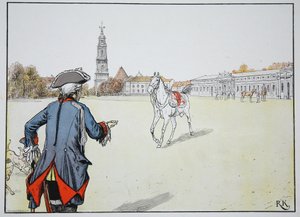 Gamle Fritz og favoritthesten hans av Carl Röchling