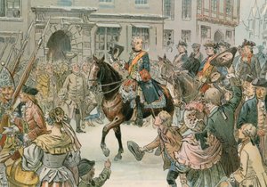 Fredrik den store (1712-1786) inntok byen Wroclaw i 1741 av Carl Rohling