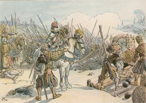 Joachim II ledet slaget i de tyrkiske krigene i 1542 av Carl Rohling