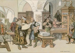 John Cicero gikk på den første boktrykkeren i Stendal i 1490 av Carl Rohling
