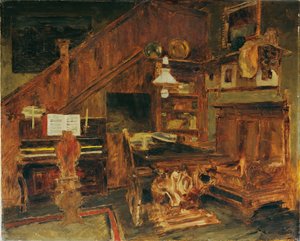 Kunstnerens studio i Venezia av Carl Schuch