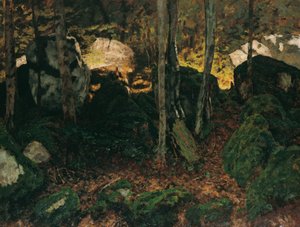 Waldinneres nær Saut du Doubs av Carl Schuch
