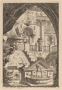 Fantasi om et antikt tempel av Carl Schütz