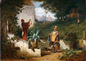 Barndomsvenner av Carl Spitzweg