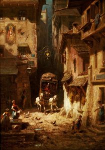Die Post av Carl Spitzweg