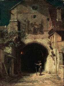 Gjespende vaktpost av Carl Spitzweg