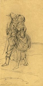 Dangerous Question, midten av slutten av 1800-tallet, c1924. av Carl Spitzweg