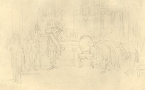 I Hans Høyhets forkammer, midten av slutten av 1800-tallet, c1924. av Carl Spitzweg