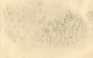 Kasperltheater II, midten av slutten av 1800-tallet, c1924. av Carl Spitzweg
