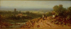 Landskap med en rytter av Carl Spitzweg