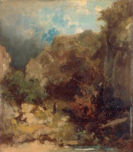 Jente i skogen av Carl Spitzweg