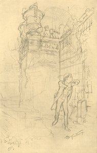 Malvolios Enkel, midten av slutten av 1800-tallet, ca 1924. av Carl Spitzweg