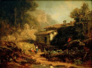 Mølle i fjellet av Carl Spitzweg