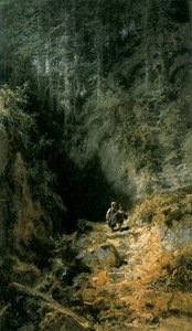Skolebarn i skogen av Carl Spitzweg