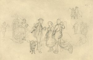 Verabredetes Rendezvous, midten av slutten av 1800-tallet, c1924. av Carl Spitzweg
