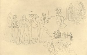 Ulike typer, midten av slutten av 1800-tallet, c1924. av Carl Spitzweg