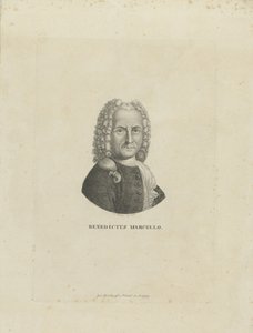 Portrett av komponisten Benedetto Marcello 1686-1739, ca. 1795.