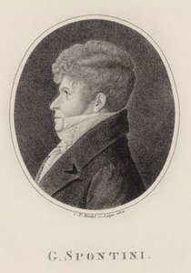 Portrett av dirigenten og komponisten Gaspare Spontini 1774-1851, 1813.