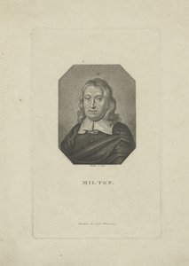 Portrett av poeten John Milton 1608-1674, ca 1818-1821.