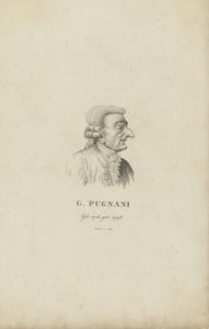 Portrett av fiolinisten og komponisten Gaetano Pugnani 1731-1798, 1815.