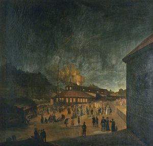 Nasjonal markering på Bærum Jernverk (jernfabrikk) Midtsommer av Carl Vogt