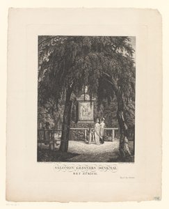 Monument til Salomon Gessner nær Zürich Salomon Gessners monument nær Zürich (tittel på objekt) av Carl Wilhelm Kolbe (I)