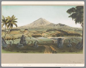 Utsikt over Mount Sumbing i Java