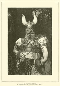En vikinghøvding av Carl after Haag