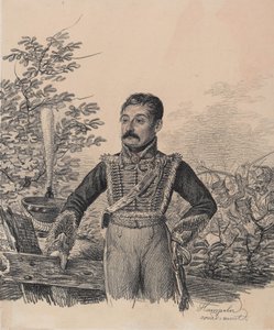 Portrett av Akim Vasilyevich Duvanov, tidlig på 1820-tallet.