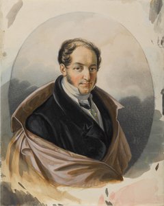 Portrett av Alexander Ivanovich Lorer 1779-1824, tidlig på 1820-tallet.