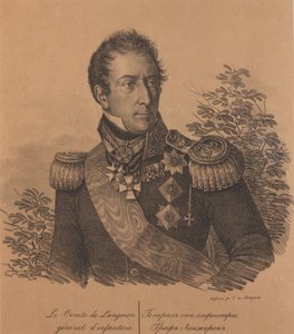 Portrett av grev Alexandre Andrault de Langeron 1763-1831, 1820.