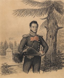 Portrett av Fjodor Ivanovich Dolgopolov 1792-1856, 1820-årene.