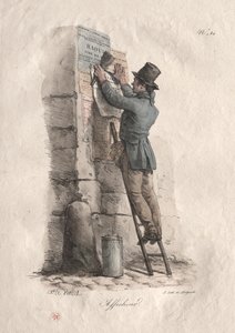 Bill-plakat. av Carle Vernet
