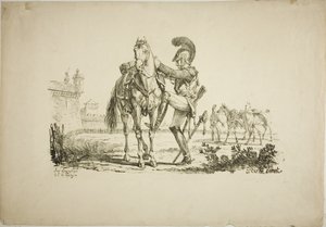 Rifleman Mounting a Horse   1286460   no       norwegian Successfully Translated  Original: Self Portrait (pencil on paper) Translat: Self Portrait (pencil on paper) 1413239 no norwegian Successfully Translated Original: Portræt af maleren Lorenz Frølich ( av Carle Vernet
