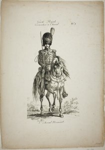 Royal Guard, Norman Mounted Grenadier and Horse, nr. 1 av Carle Vernet