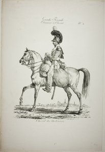 Royal Guard, Norman Mounted Light Infantryman and Horse, nr. 4 av Carle Vernet