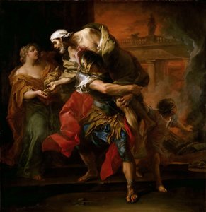 Aeneas bærer anchises av Carle van Loo