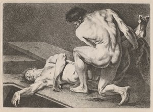 En gravlegging av Carle van Loo